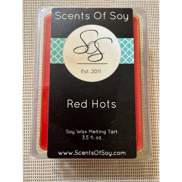 NEW Lot of 3 Wax Melts Scents Of Soy and Beeswax Melt Fresh Gain Red Hots RMNP - Picture 3 of 6